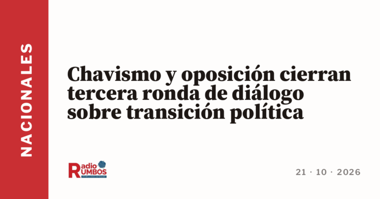 Chavismo y oposición cierran tercera ronda de diálogo sobre transición política